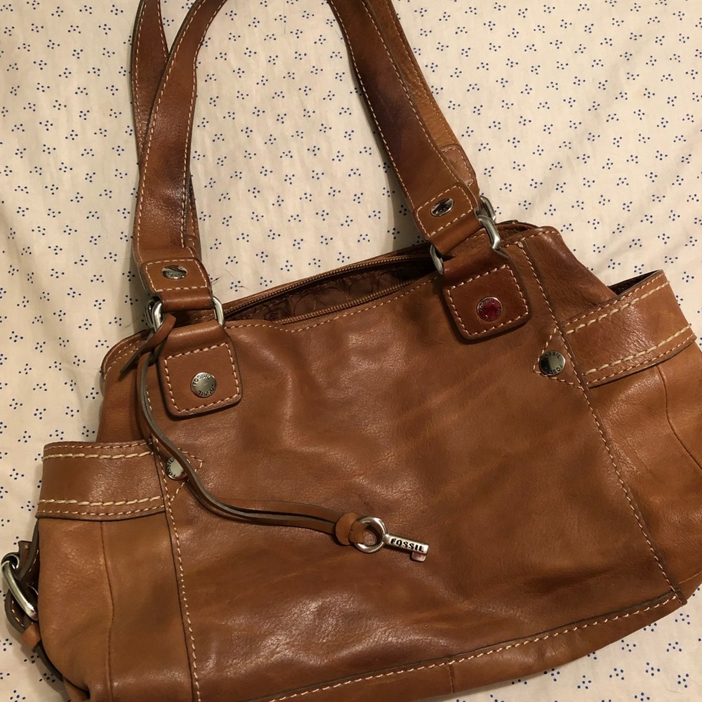 Fossil leather bag
